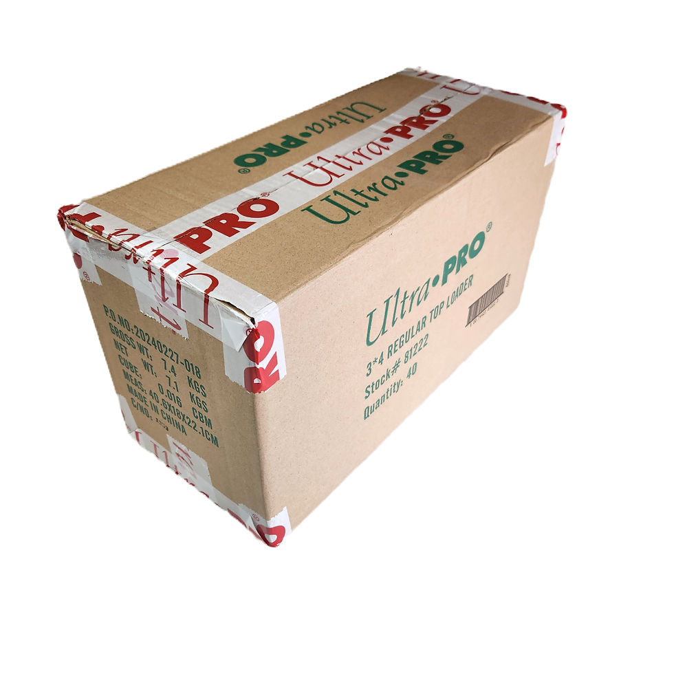 Case of 1,000 Ultra Pro 3x4 Standard Card Topload Holder 25ct Packs