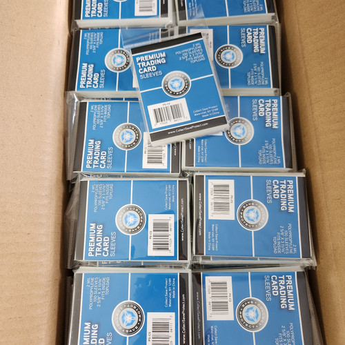 Case of 10,000 CSP Collect Save Protect Premium Card Sleeves 100ct Packs |  FIST BUMP HOBBY