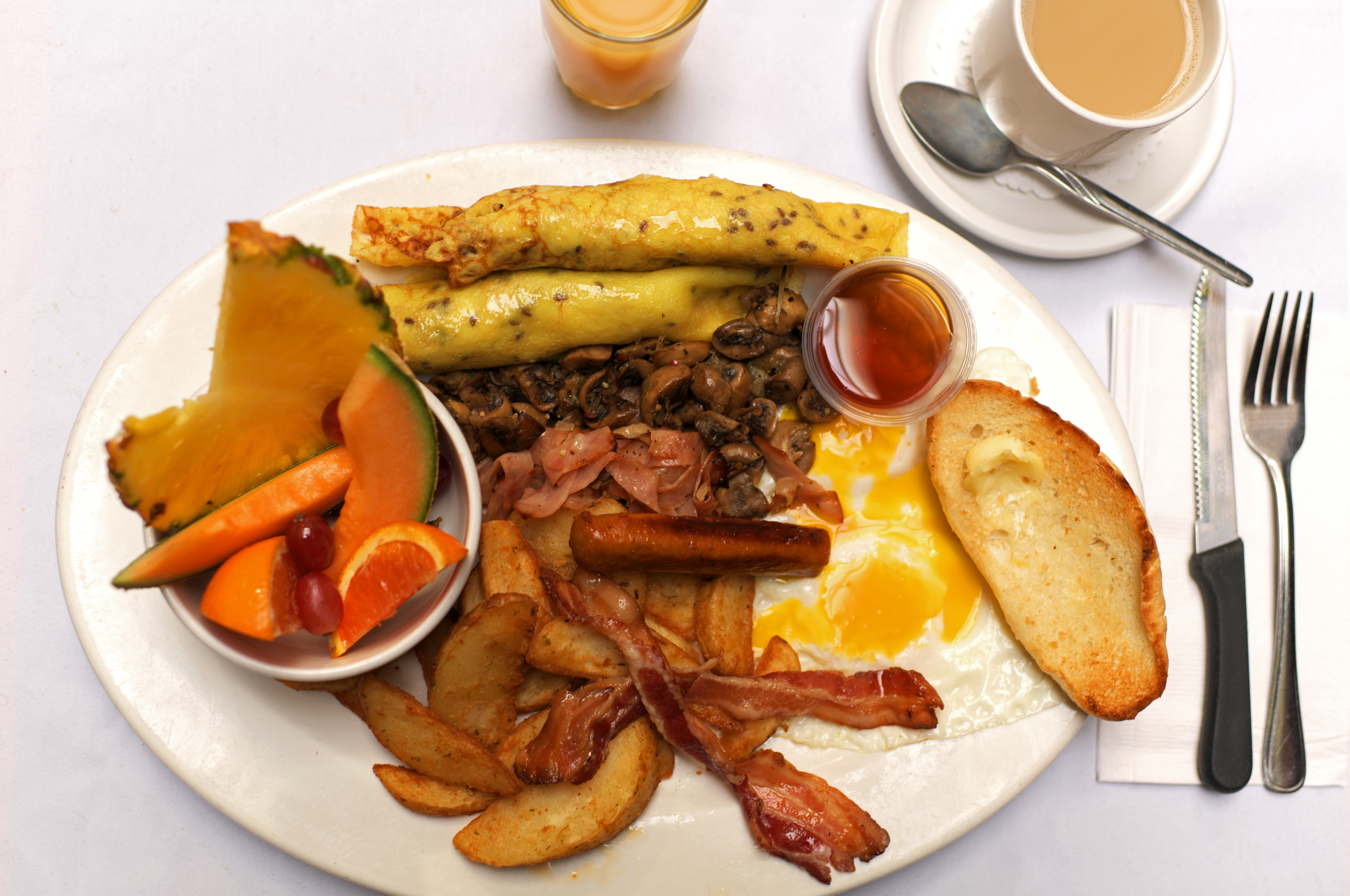Arranged Food and Objects