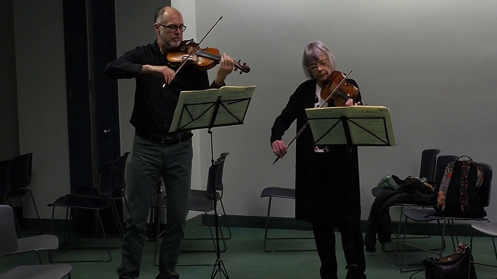Sylvain Lebuis (pianiste) et Jeff Deeprose (violoniste)