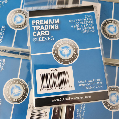 Case of 10,000 CSP Collect Save Protect Premium Card Sleeves 100ct Packs | FIST BUMP HOBBY Case of 10,000 CSP Collect Save Protect Premium Card Sleeves 100ct Packs | FIST BUMP HOBBY
