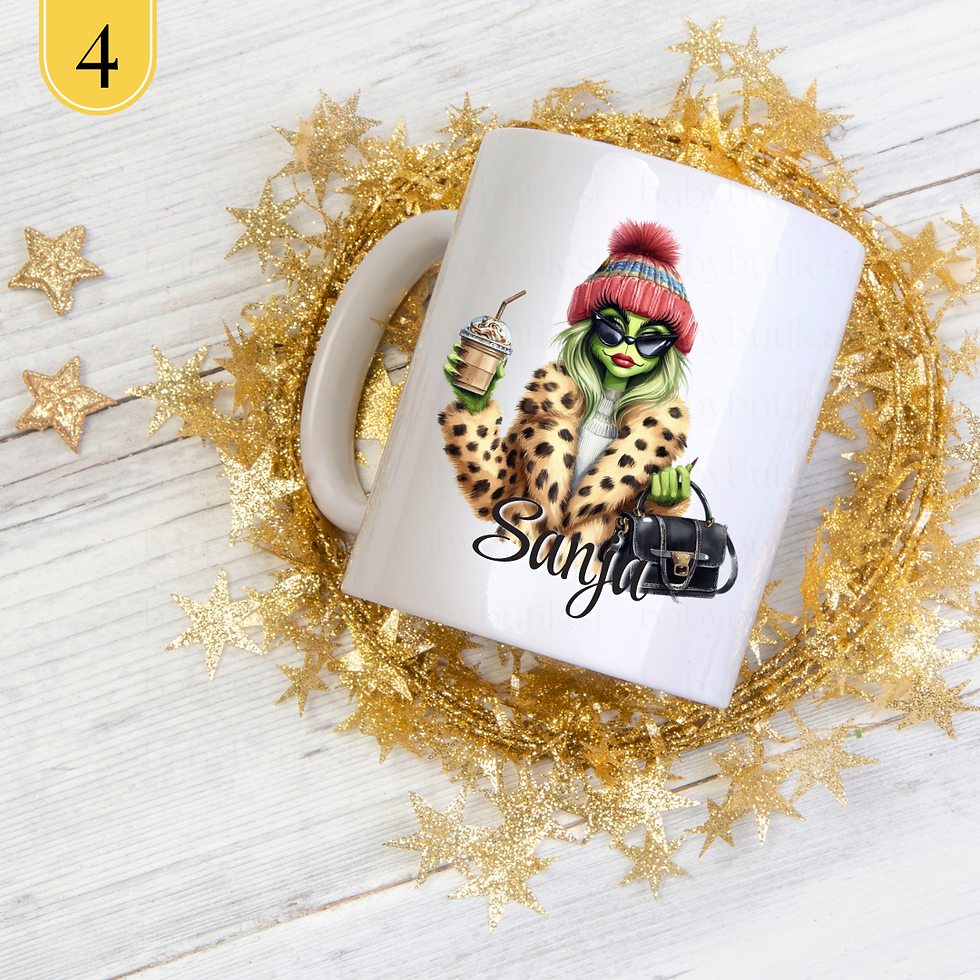 Sličica: Skodelica grinch girl fashion