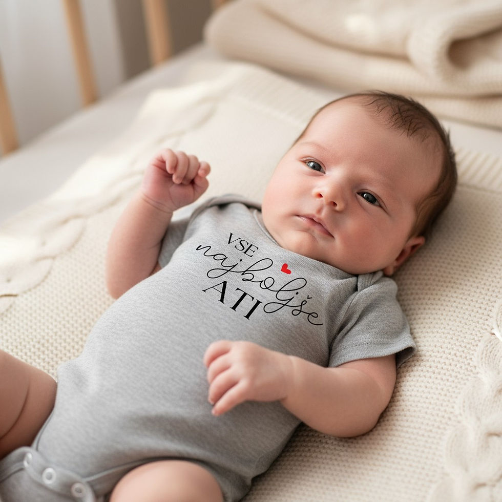 Bodi z napisom za dojenčka Vse najboljše ati