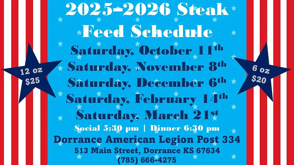 Dorrance American Legion Steak Feed