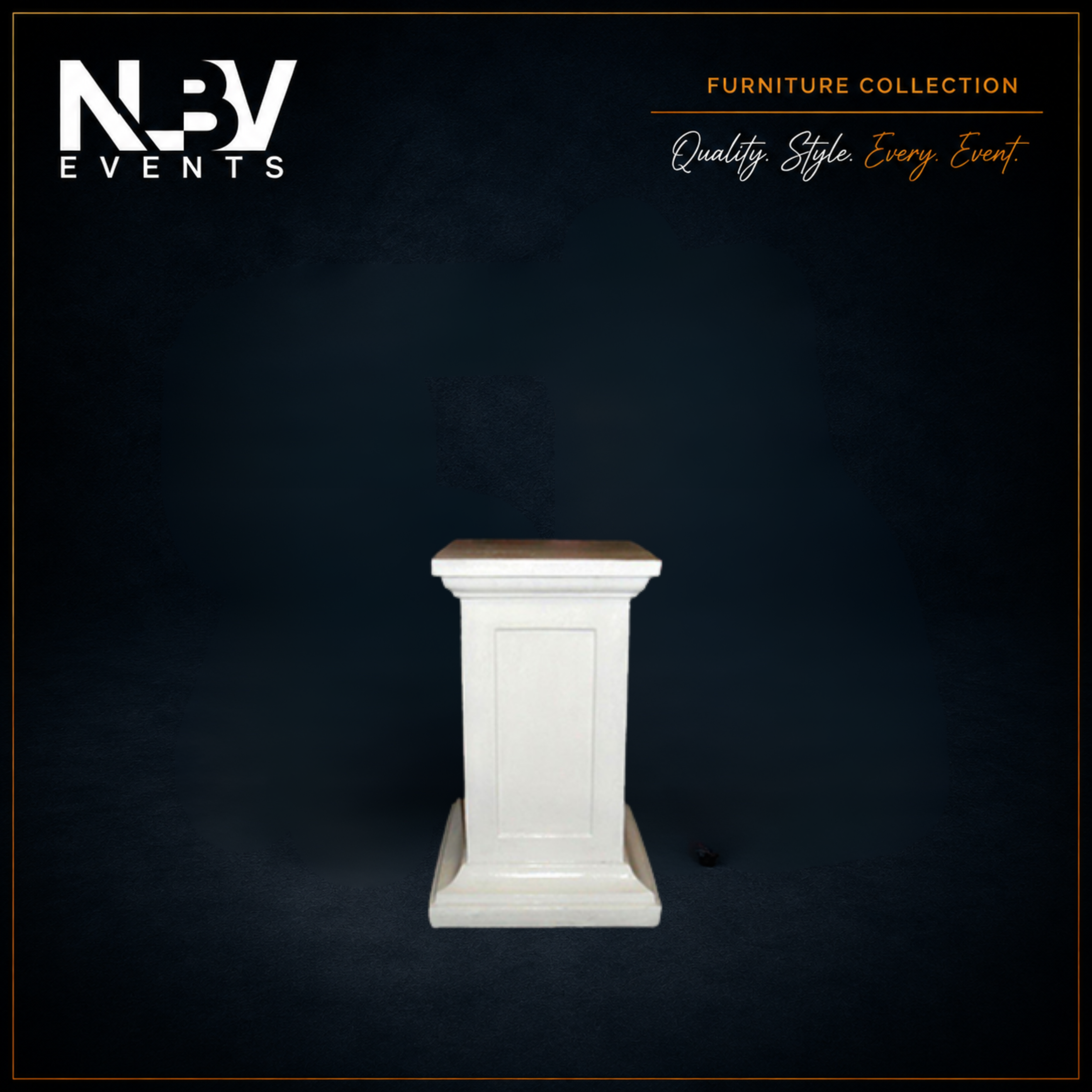 Small Gloss Fibreglass Standard Pedestal
