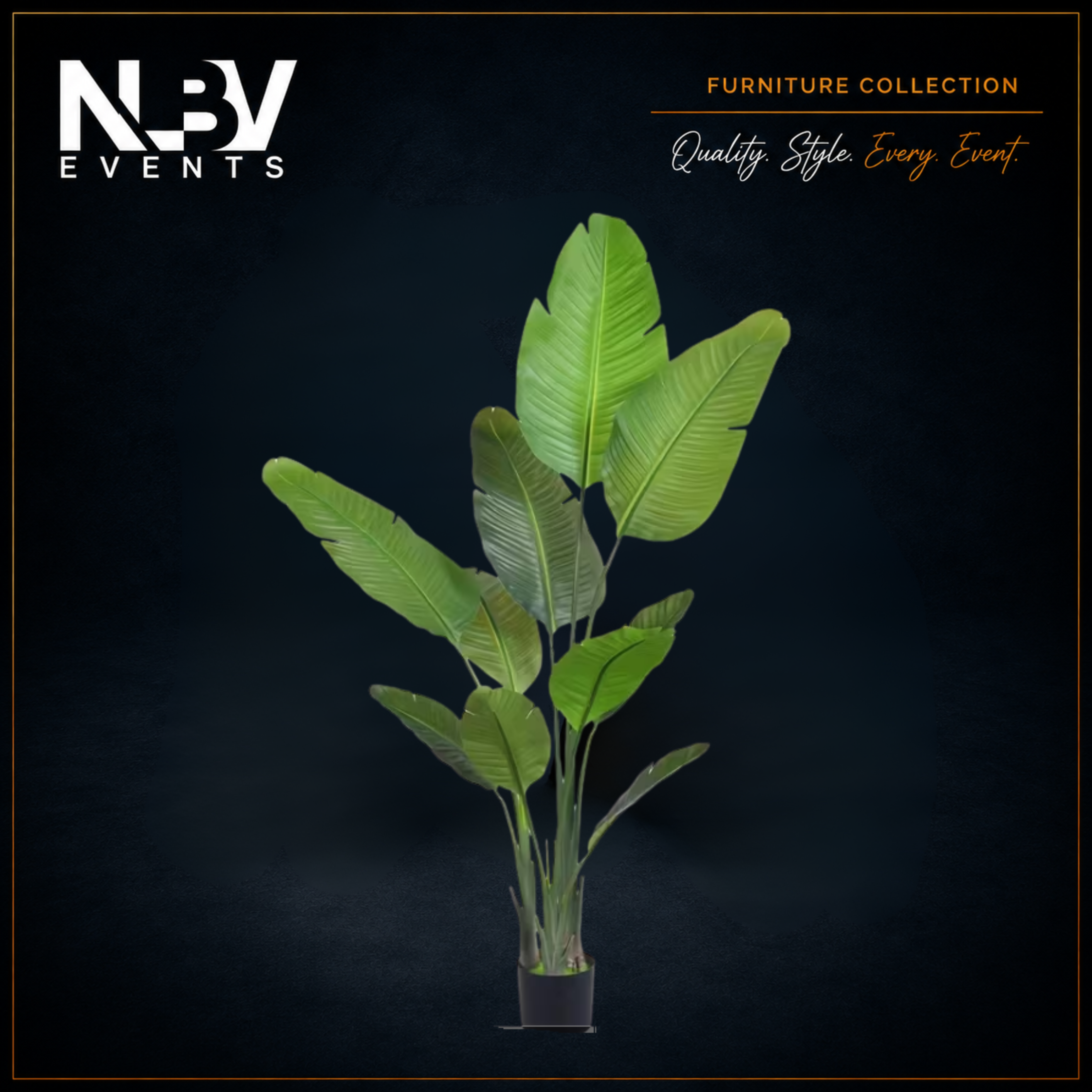 Standalone Artificial Banana Tree - 170cm 