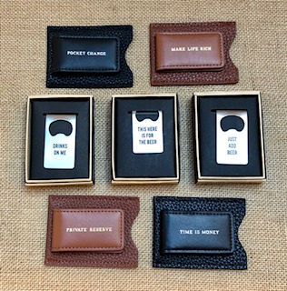 Thumbnail: Leather Money Clip Wallet