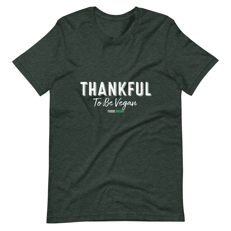 Thumbnail: Unisex T-Shirt Thankful to be vegan
