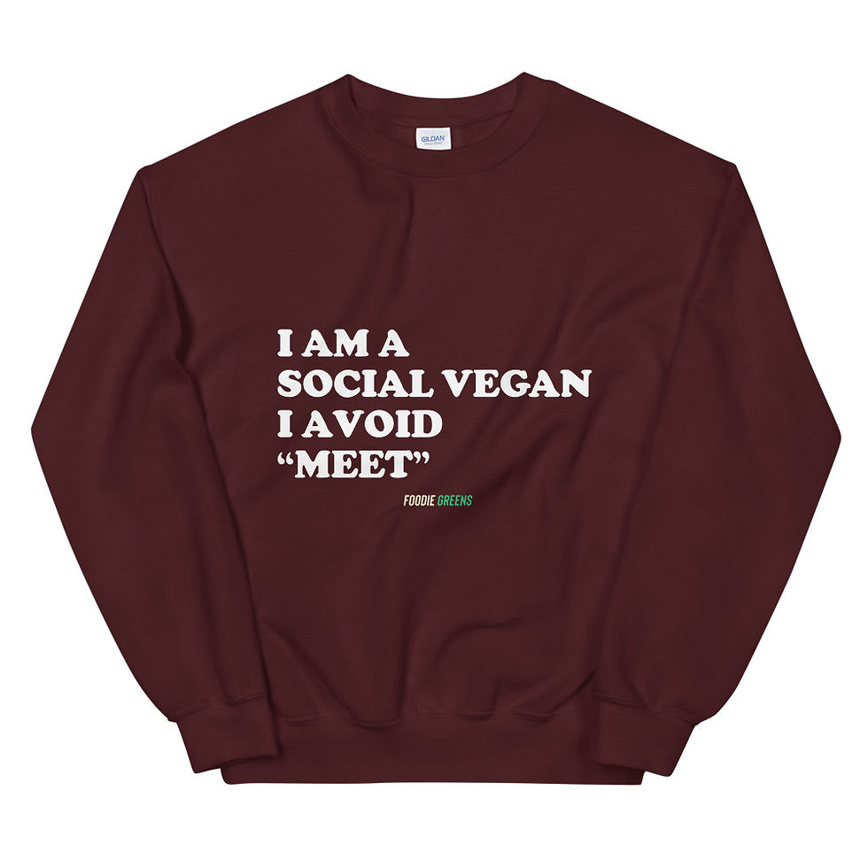 Thumbnail: Unisex Sweatshirt I am a social vegan