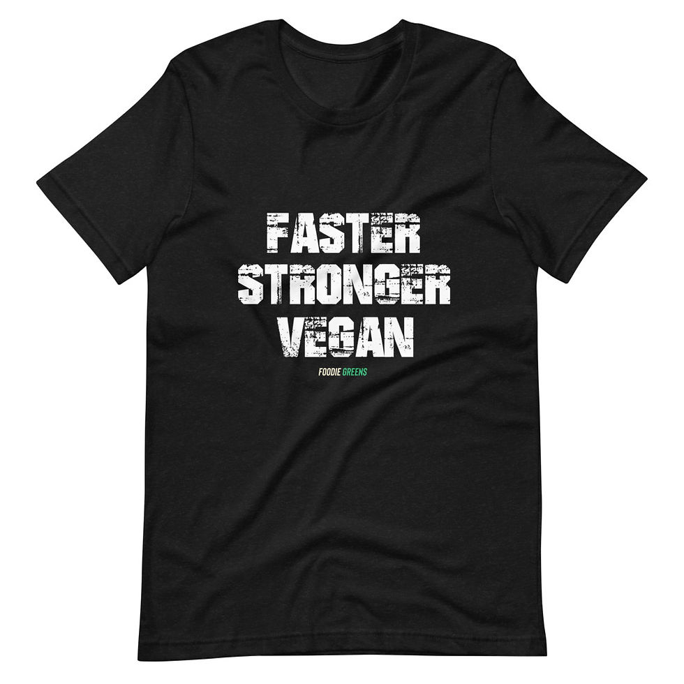 Unisex T-Shirt Faster stronger vegan