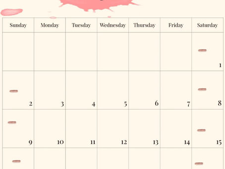 Our Calendar for March is Available.