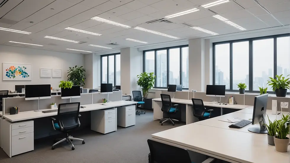 Sparkling clean office space