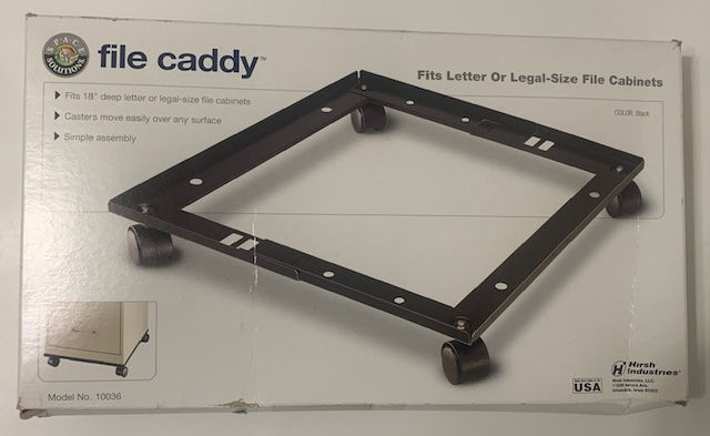 Thumbnail: Hirsh 10036 File Caddy For Vertical Metal File Cabinets, Adjustable