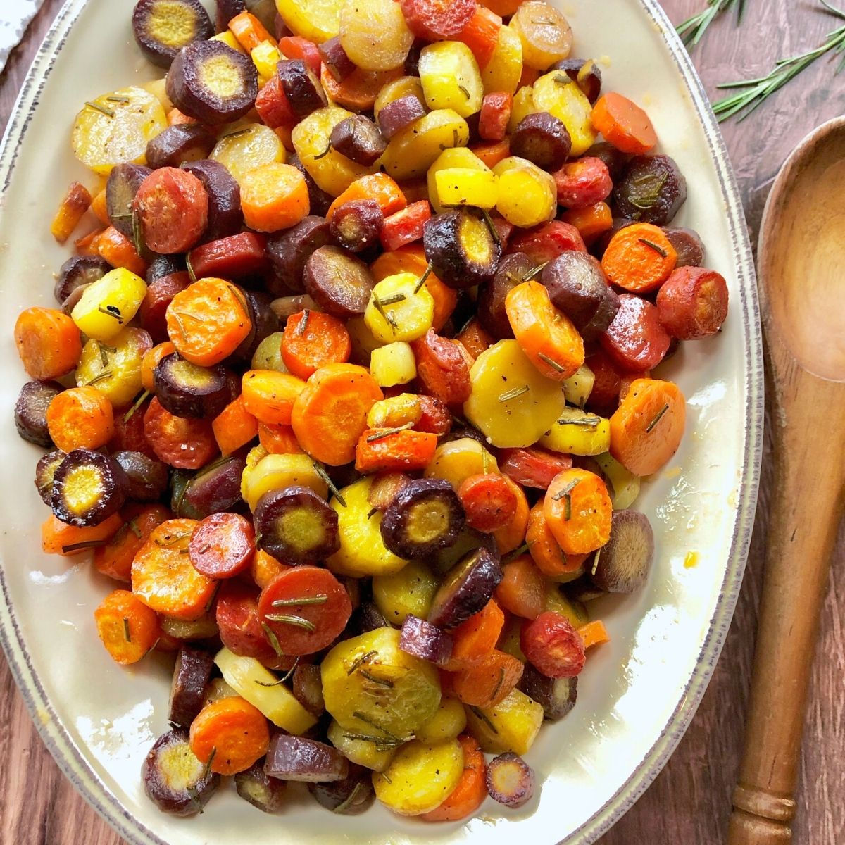Roasted Rainbow Carrots