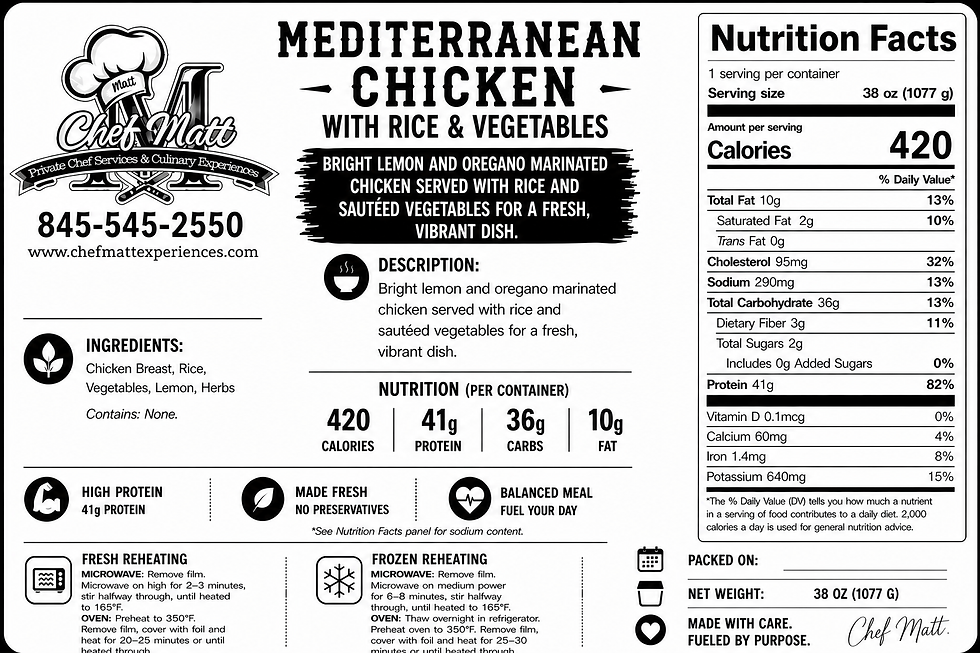 Thumbnail: MEDITERRANEAN CHICKEN WITH RICE & VEGETABLES