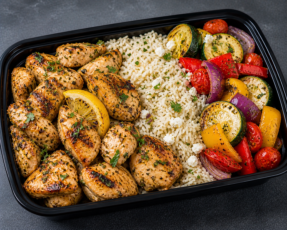 Thumbnail: MEDITERRANEAN CHICKEN WITH RICE & VEGETABLES