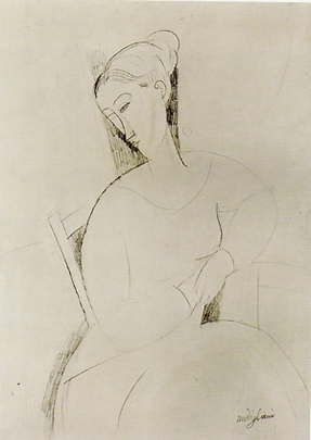 Figura 10 - Modigliani, Donna seduta, 19