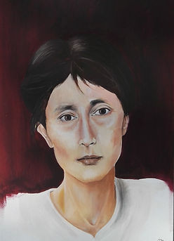 00.Aung San Suu Kyi, 2010, olio su tela.