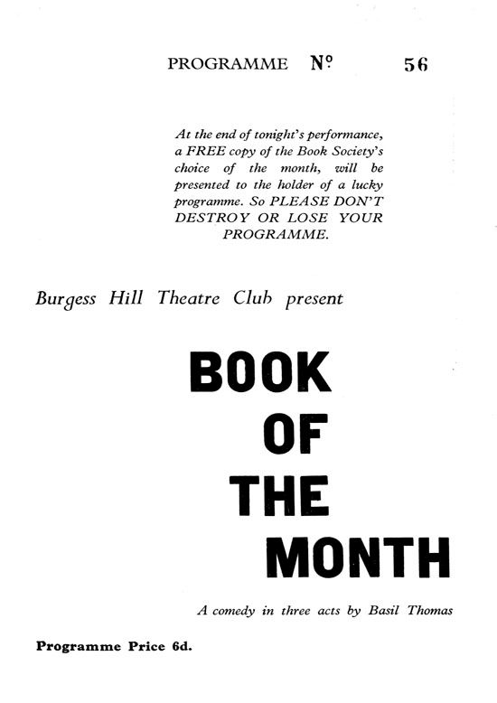 Book of the Month programme