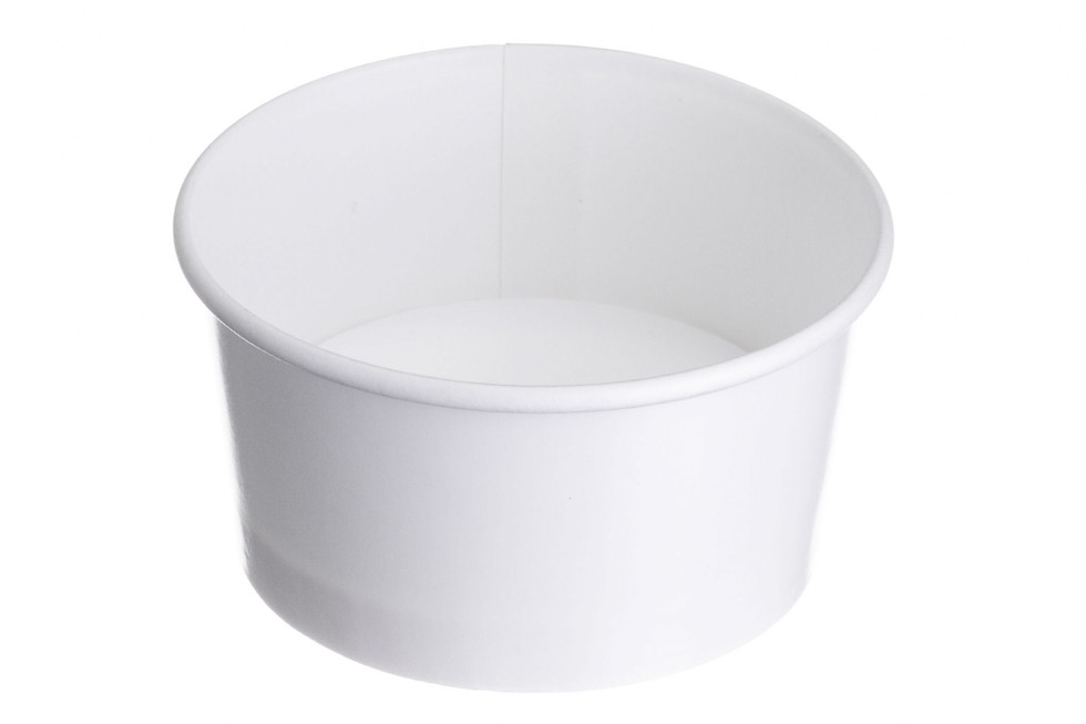 Thumbnail: Paper Round Container | Plain White | Pack of 500