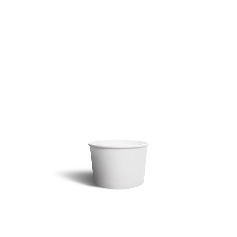 Thumbnail: Paper Round Container | Plain White | Pack of 500