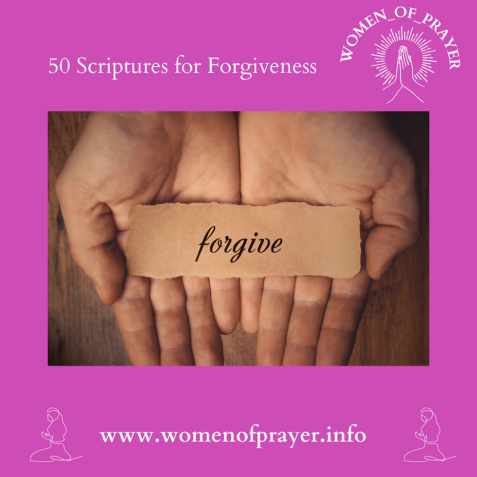 50 Scriptures on Forgiveness