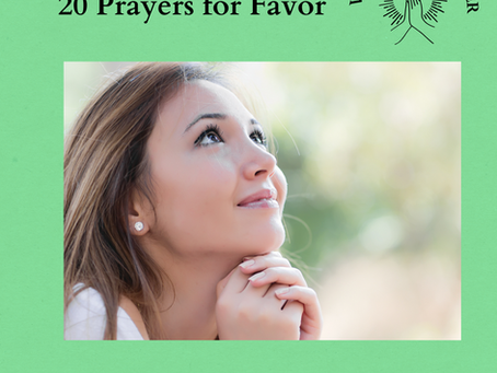 20 Prayers for Favor