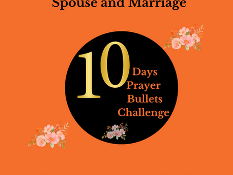 May's Prayer Challenge : Godly Spouse and Marriage