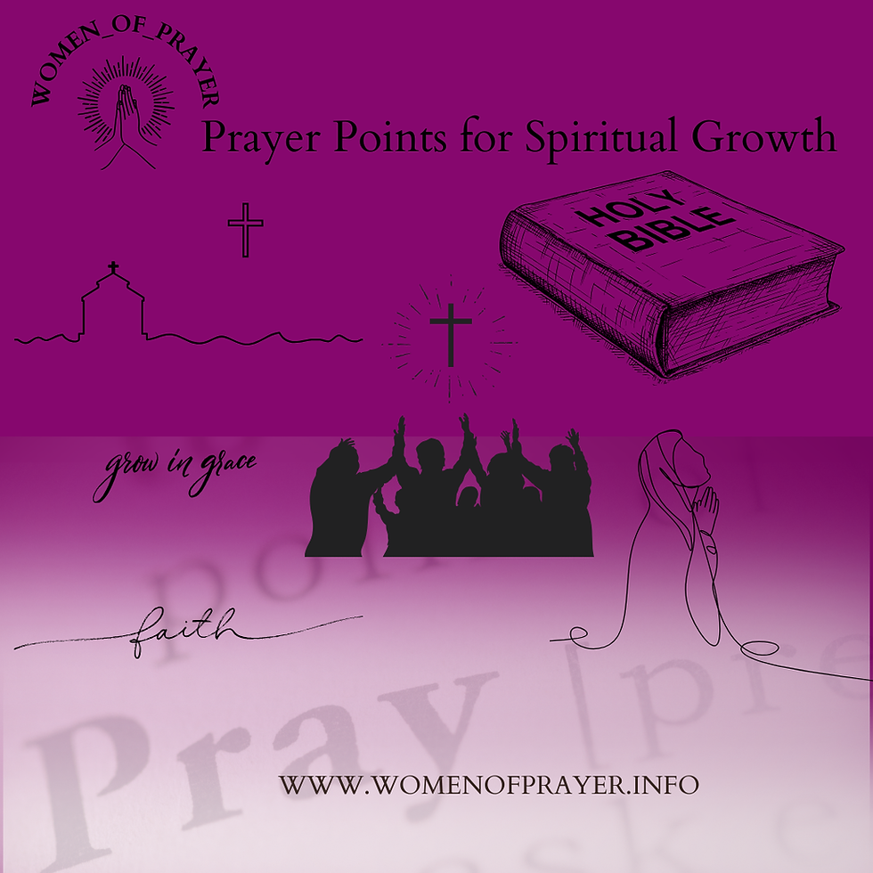 Prayer Points for Spiritual Growth