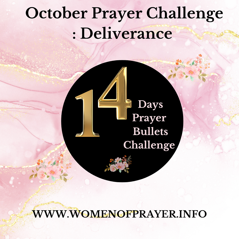 October Prayer Challenge : Deliverance