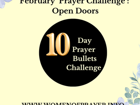 February Prayer Challenge : Open Doors