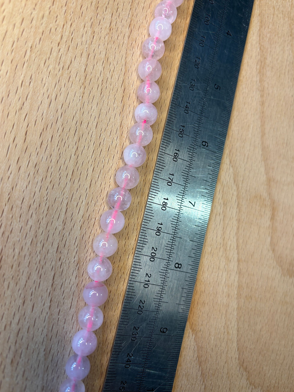 Thumbnail: Round Rose Quartz Bead Strands