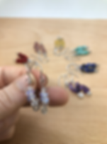 berry adventurous handmade gemstone earrings