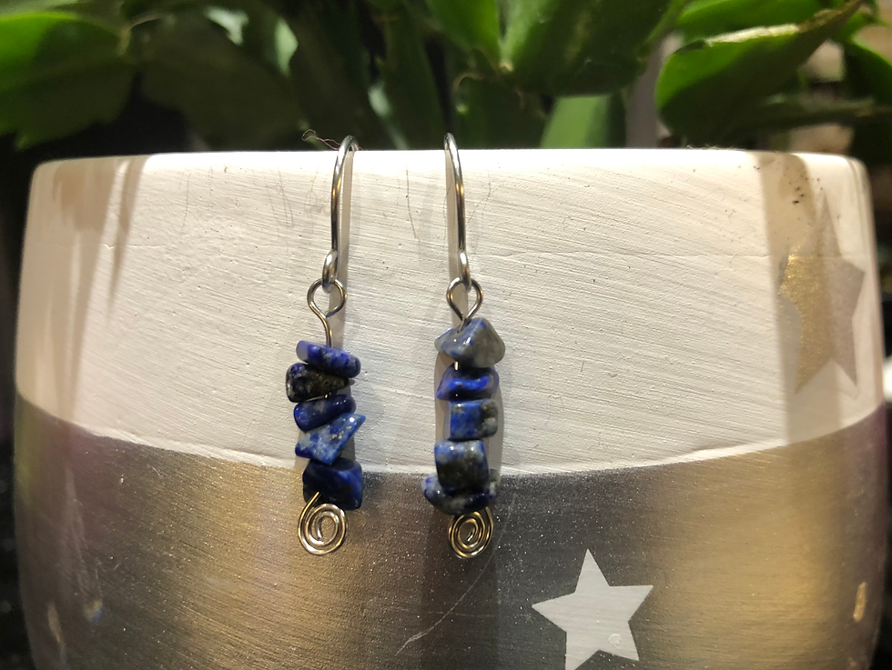 Thumbnail: berry adventurous handmade gemstone earrings