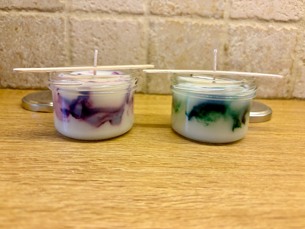 Thumbnail: marbled candles