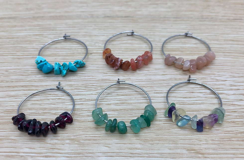 Thumbnail: Gemstone wine charms