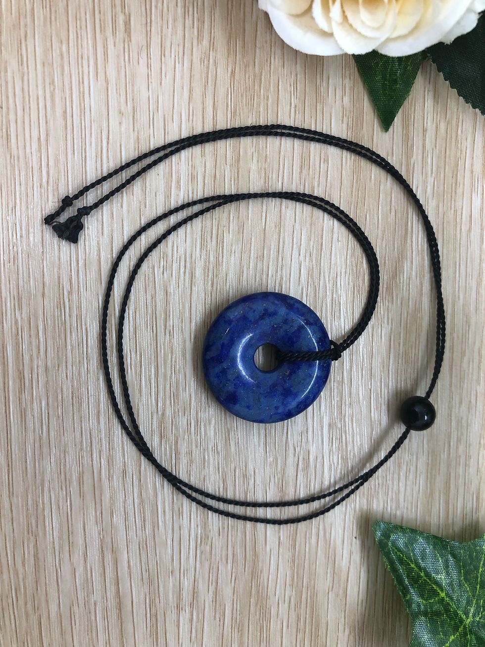 Thumbnail: gemstone donut pendant