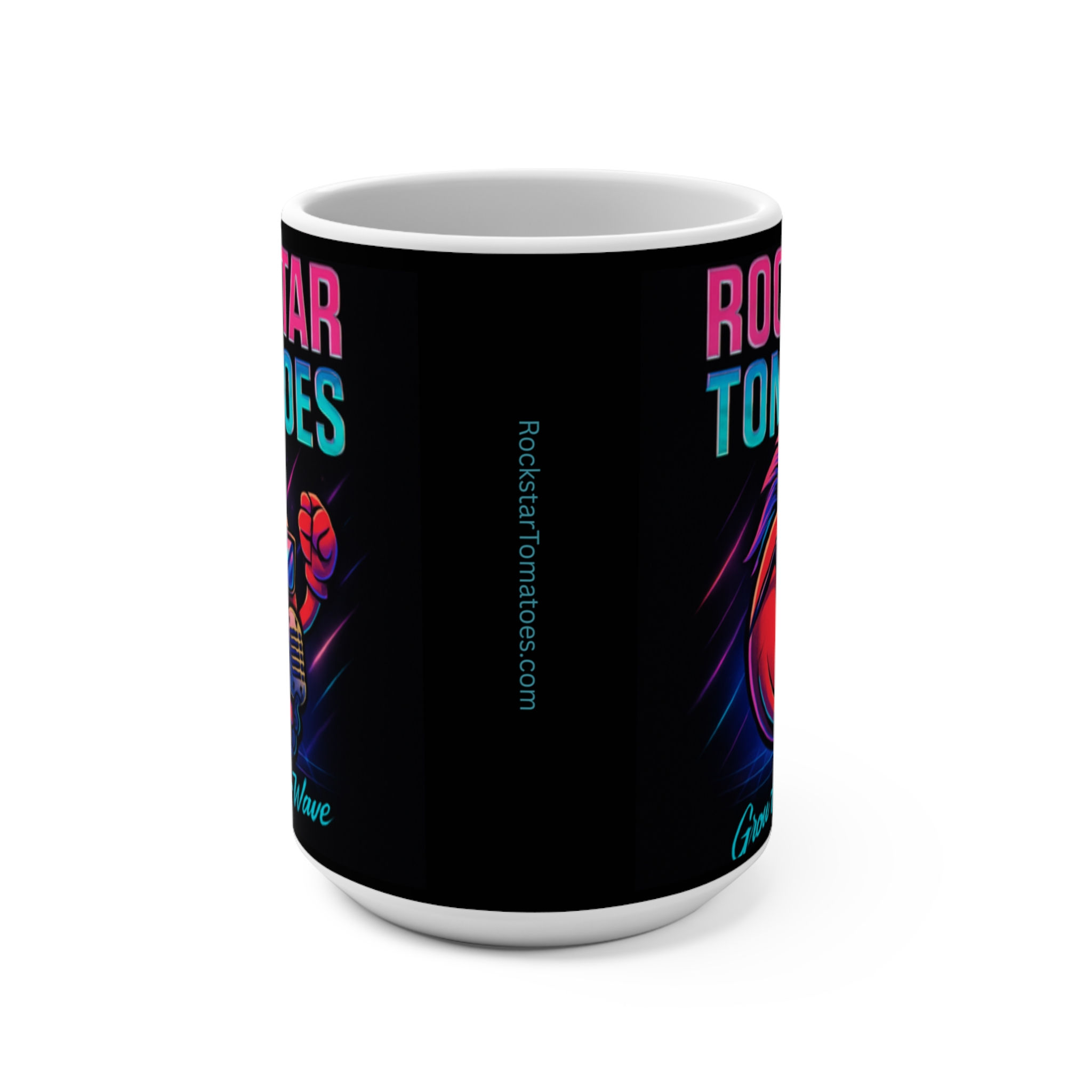 Rockstar Tomatoes Mug 15oz Black
