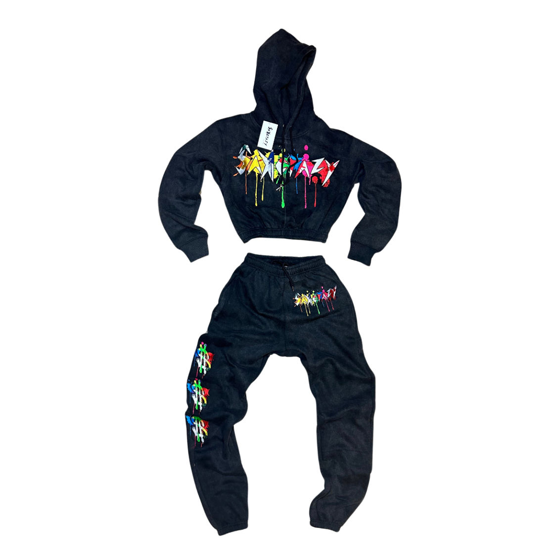 Sak '25 "Paint $platter" Women's Jogger Set (Black)