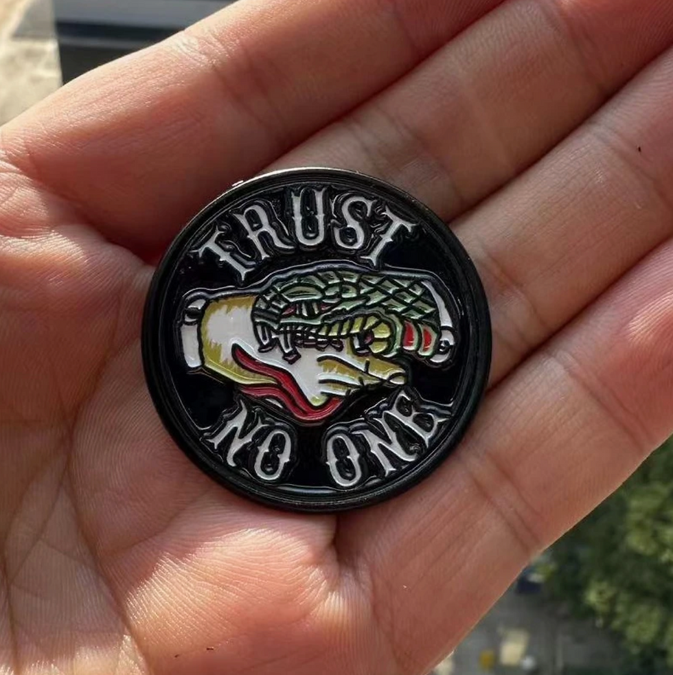 Thumbnail: TRUST NO ONE II ENAMEL PIN
