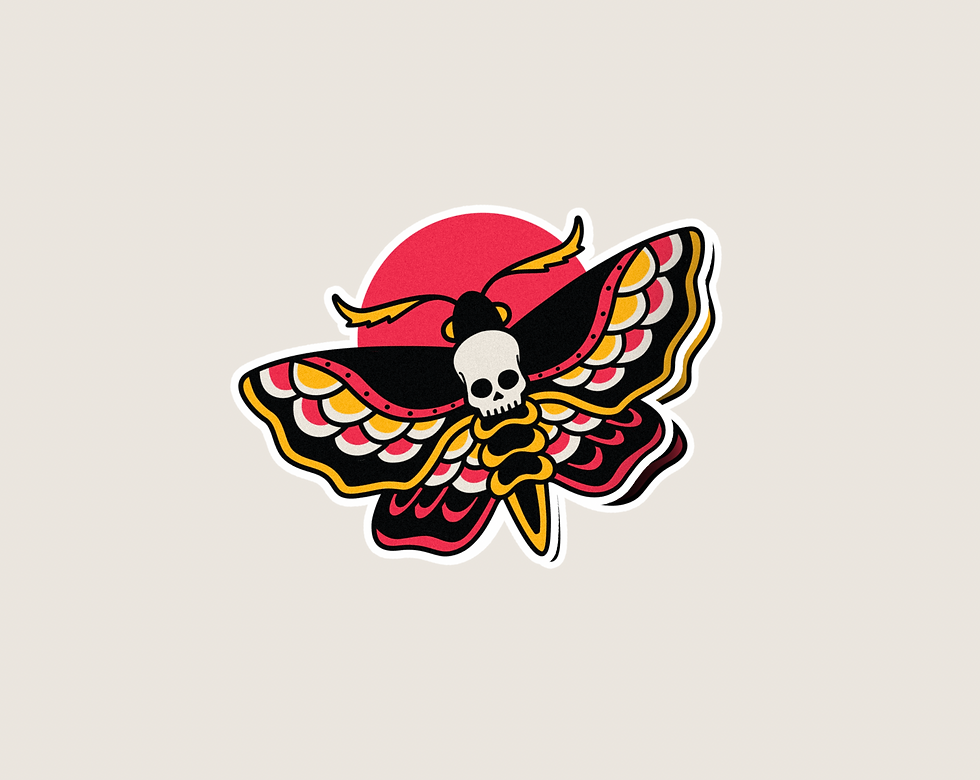 DARK MOTH II STICKER