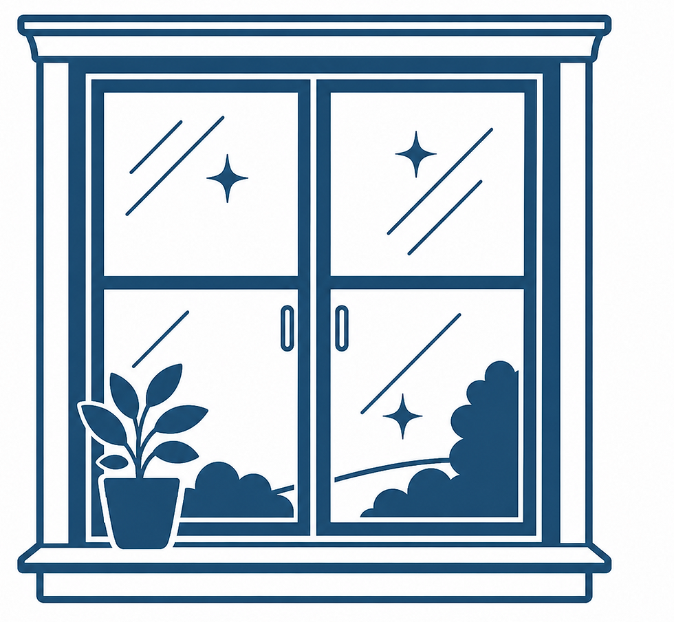 Sparkling clean window