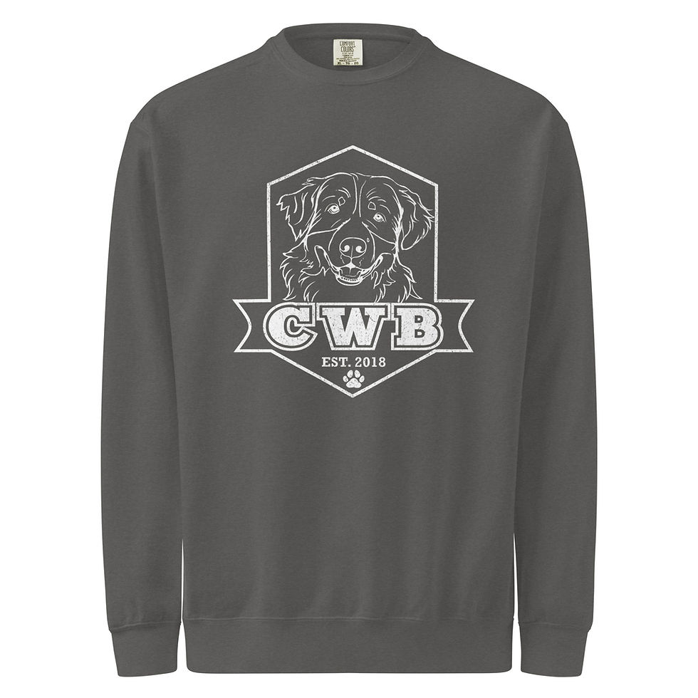 CWB Alexa Logo Comfort Color sweatshirt in grey