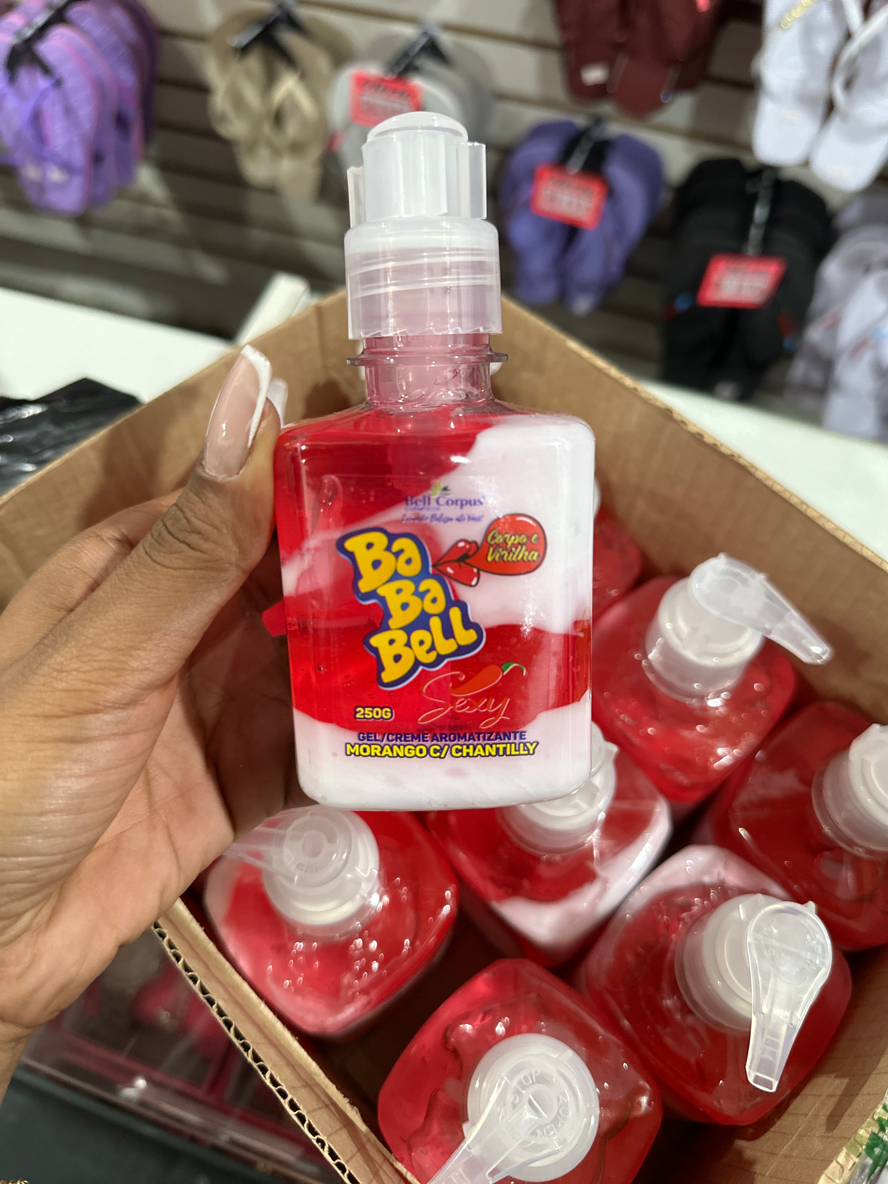 GEL CREME AROMATIZANTE BABABELL MORANGO C/CHANTILLY 250G BELL CORPUS