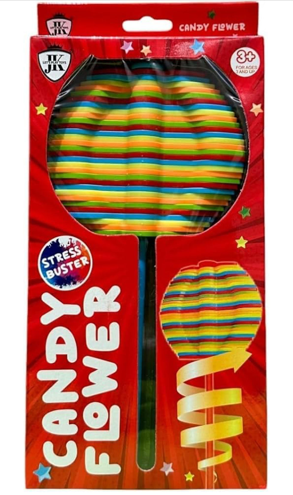 Thumbnail: Candy Whacker, Stress Buster, colorful striped lollipop design