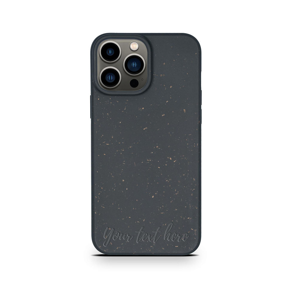 Thumbnail: Biodegradable Personalized Phone Case - Black
