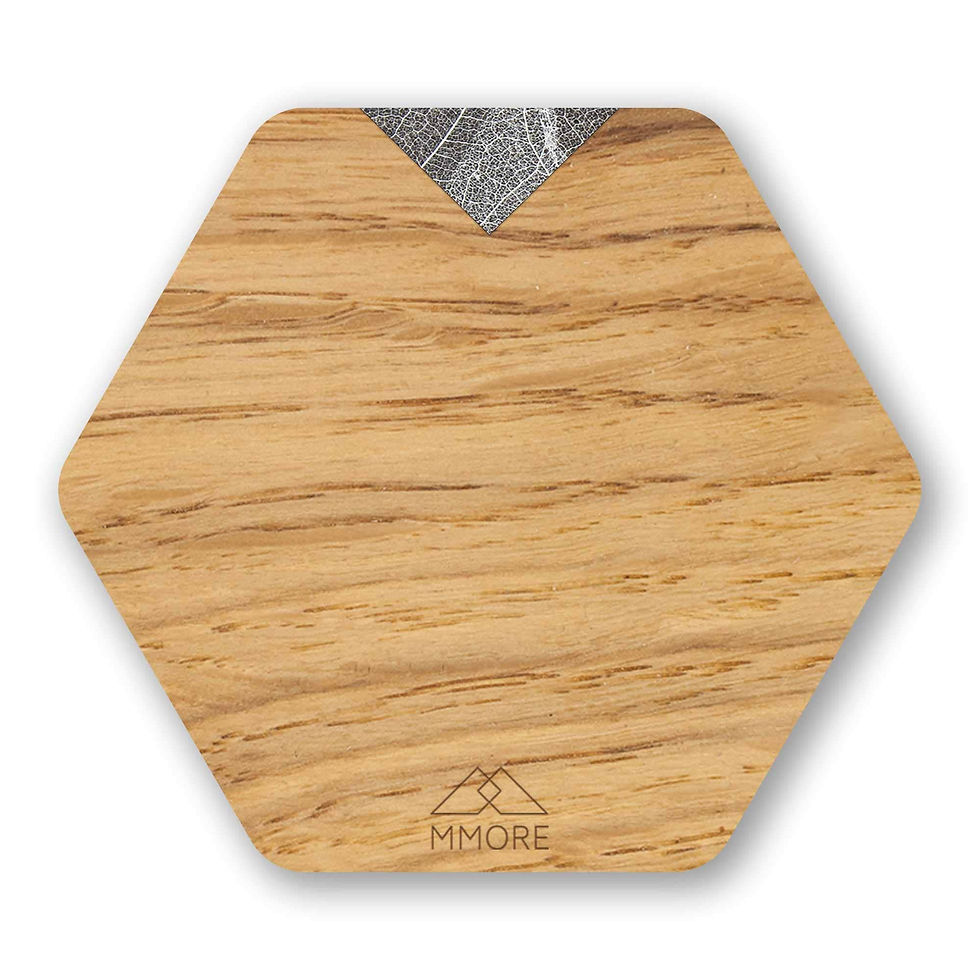 Thumbnail: Wooden Coasters - Oak / Set of 4 Coasters