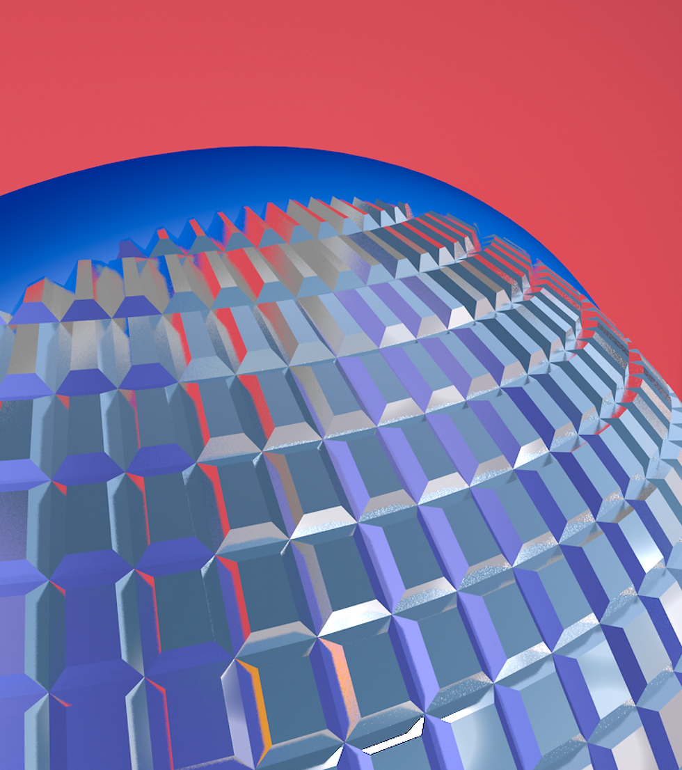 Disco ball 3d design