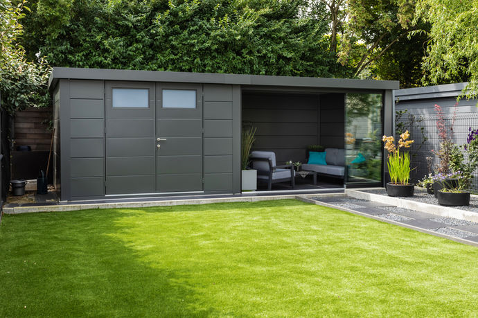 Telluria Classico tuinhuis met overkapping met lounge
