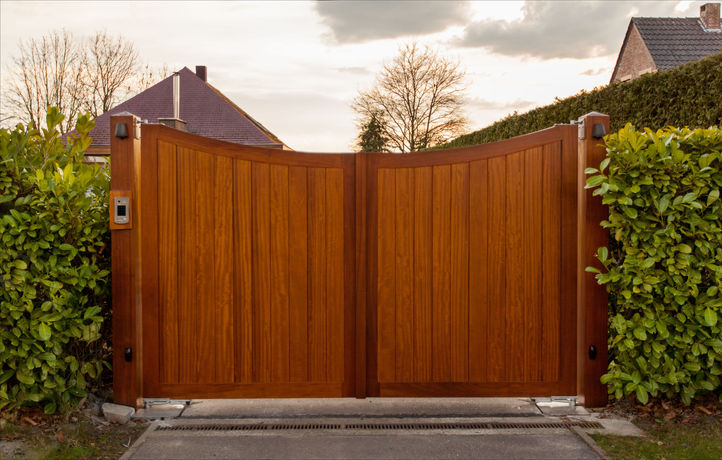 Houten poort 
